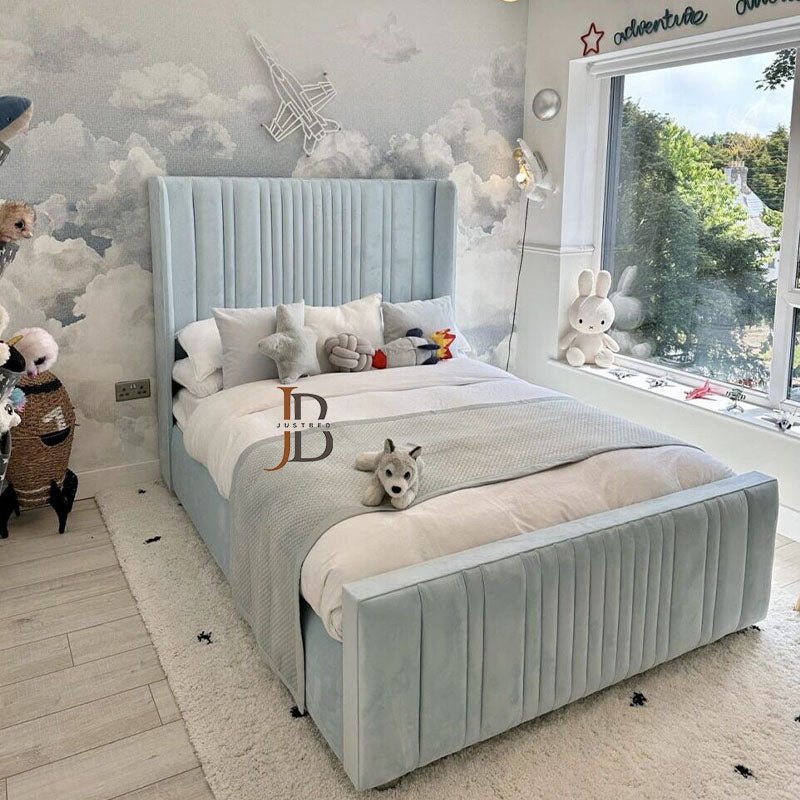 Kendal Wingback Linestyle Bed Frame - JustBed