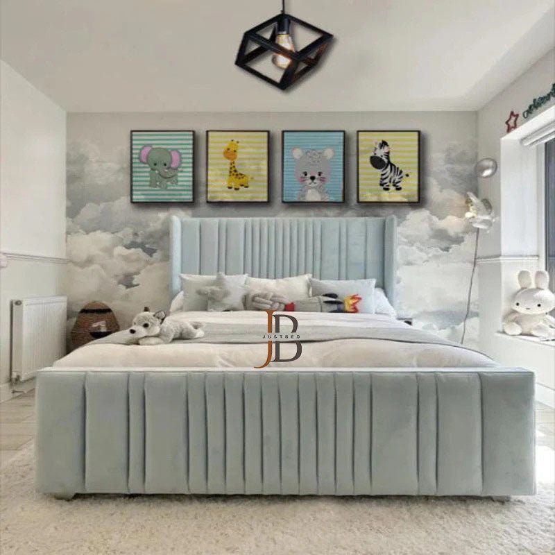 Kendal Wingback Linestyle Bed Frame - JustBed