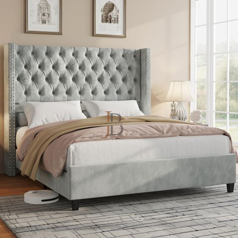 Lincon Wingback Chesterfield Bed Frame