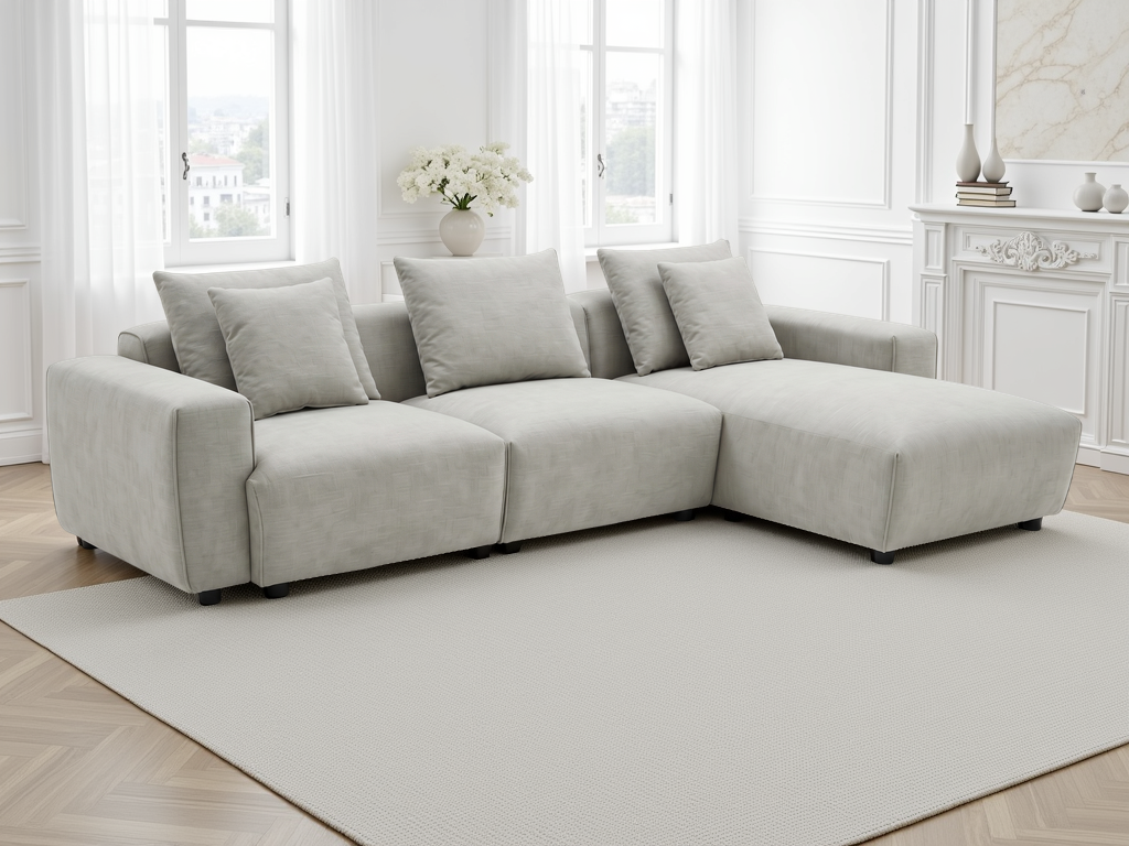 Malibu Universal Corner Sofa In Beige