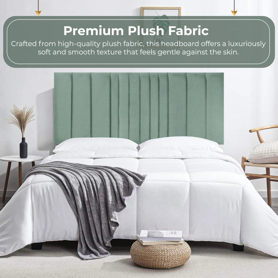 Manhattan Plush Velvet Headboard - JustBed