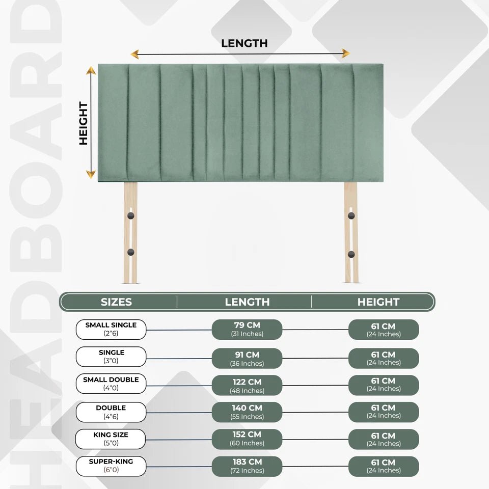 Manhattan Plush Velvet Headboard - JustBed