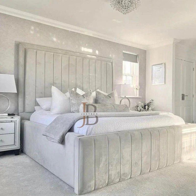 Maria Panel Bed Frame With High Base - JustBed