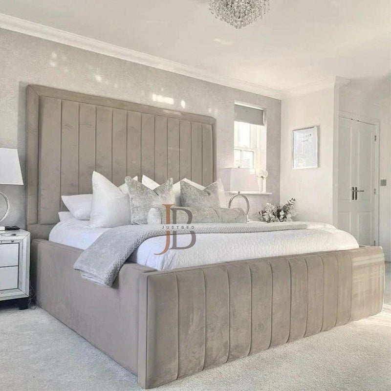 Maria Panel Bed Frame With High Base - JustBed