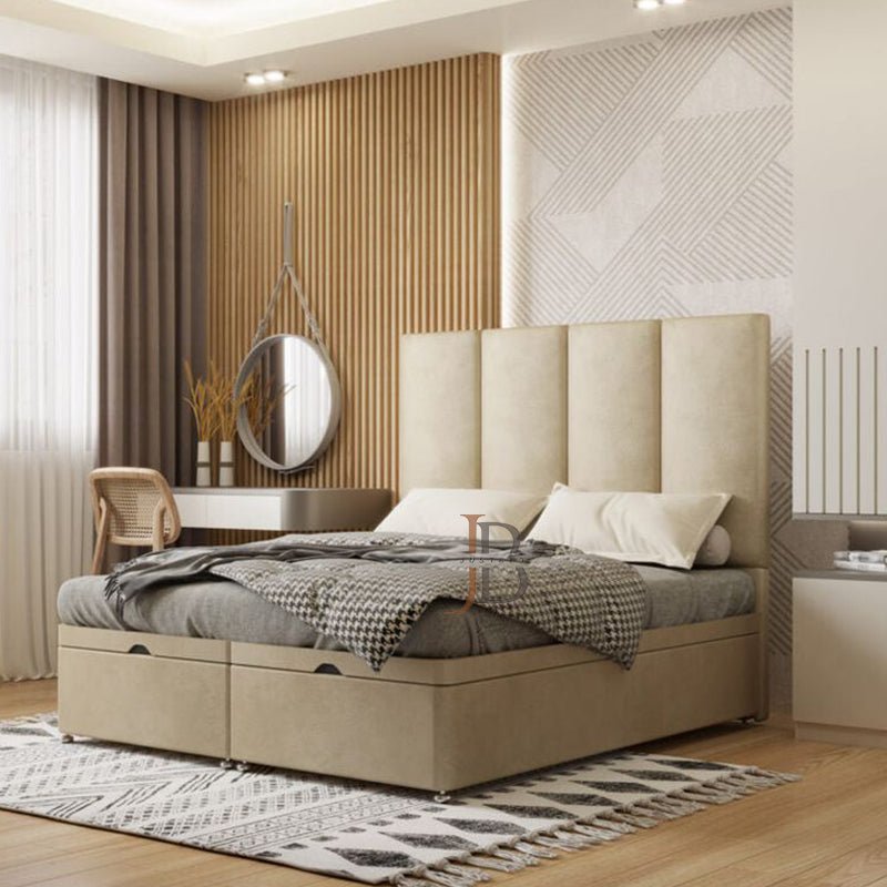 Marlen four panel divna Ottoman Bed Frame - JustBed