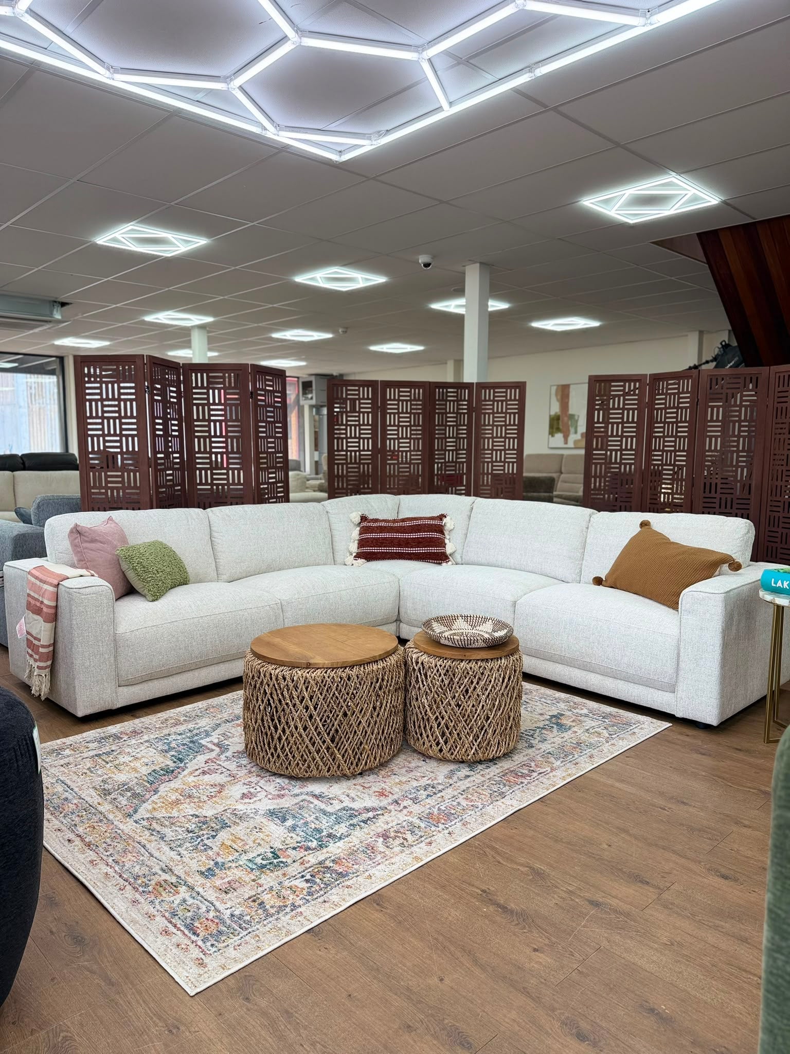 Marlow Large Corner Sofa In Beige