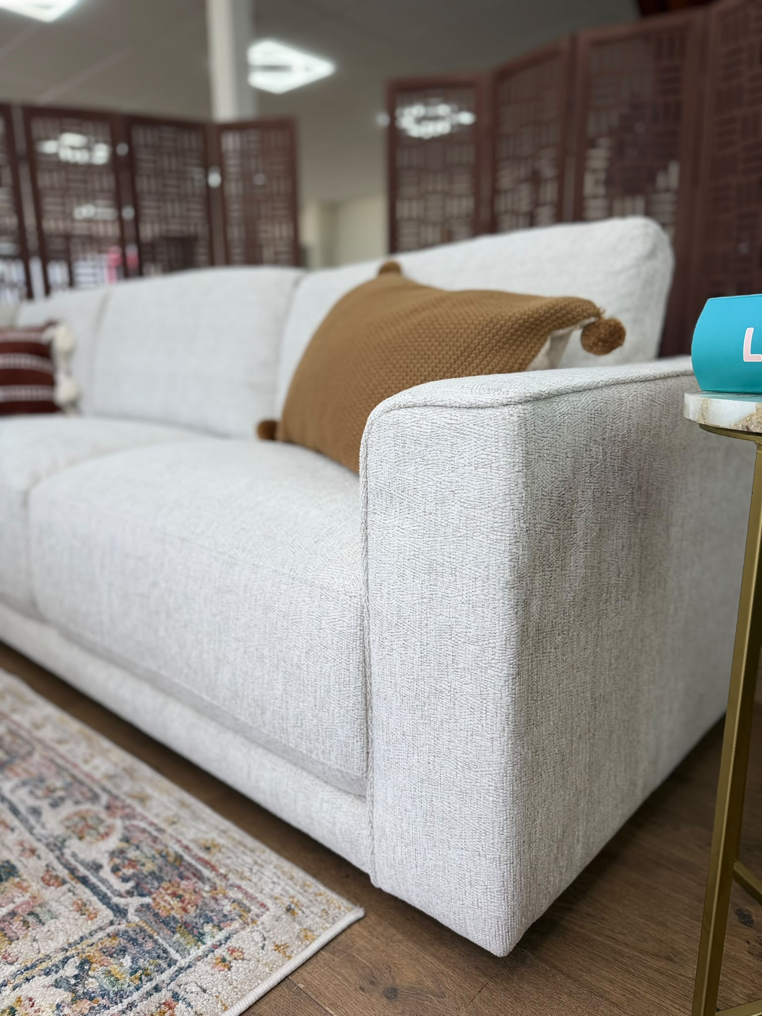 Marlow Large Corner Sofa In Beige