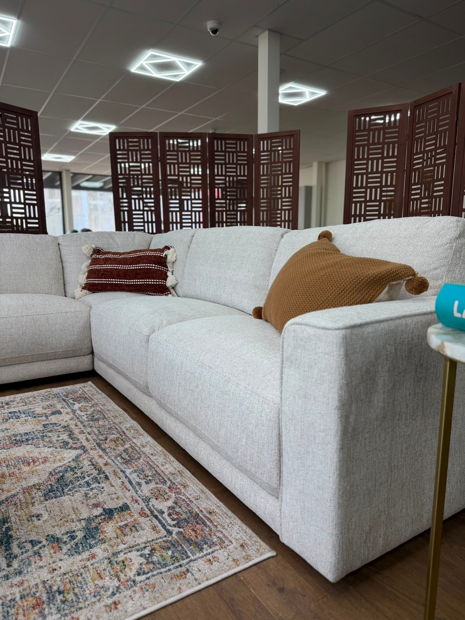 Marlow Large Corner Sofa In Beige