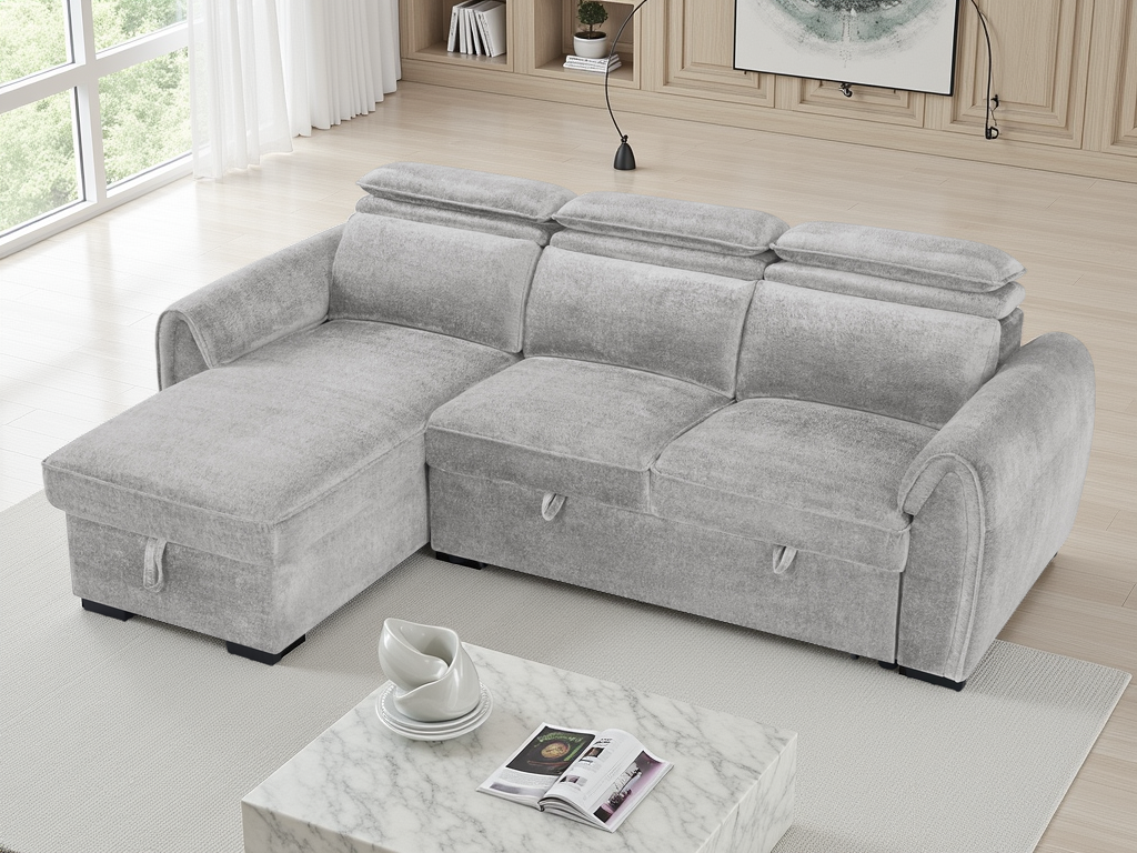 Montrose Universal Corner Sofabed In Grey