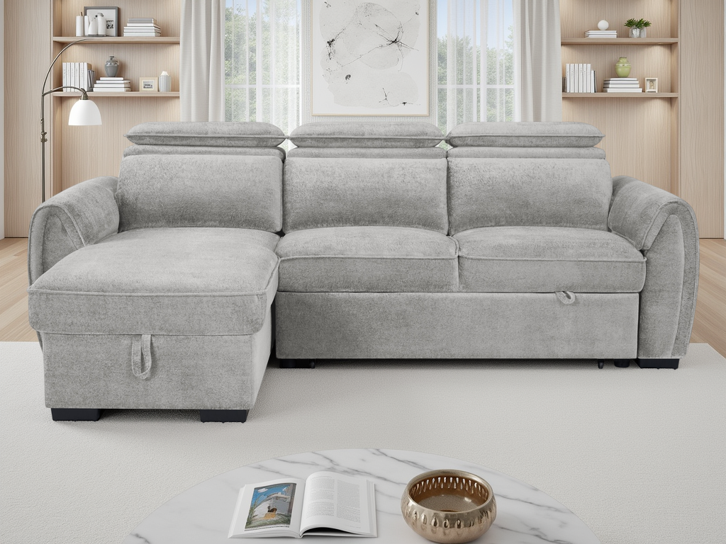 Montrose Universal Corner Sofabed In Grey