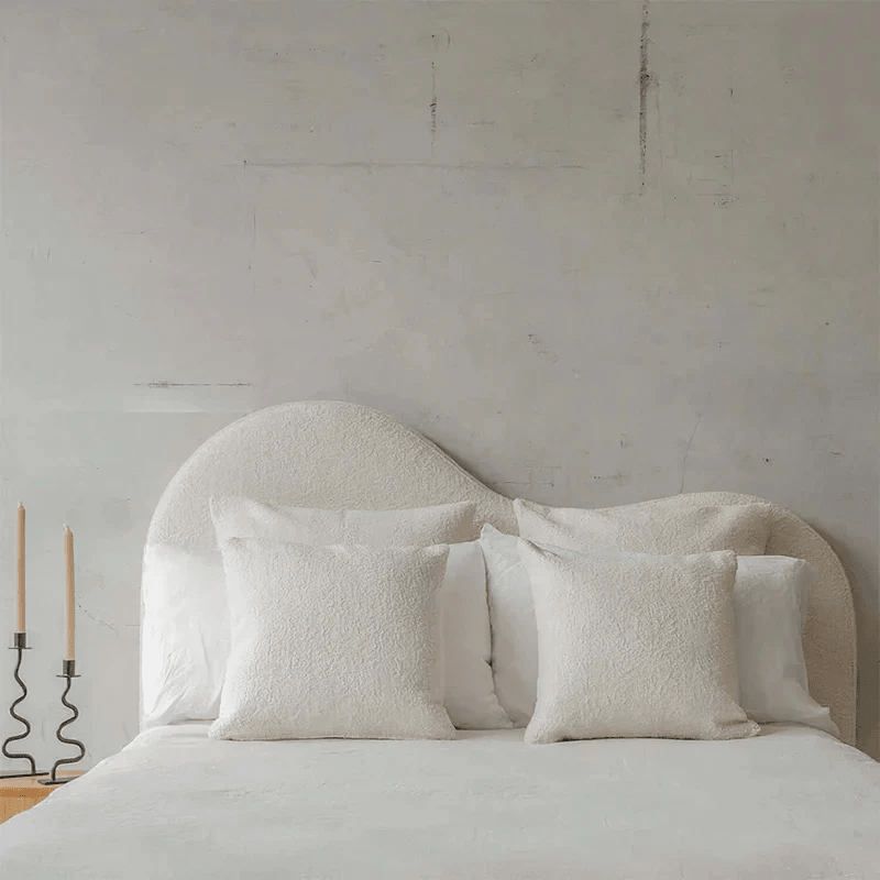 Myra Luxury Bed in Plush Velvet Fabric with Stylish Headboard - JustBed
