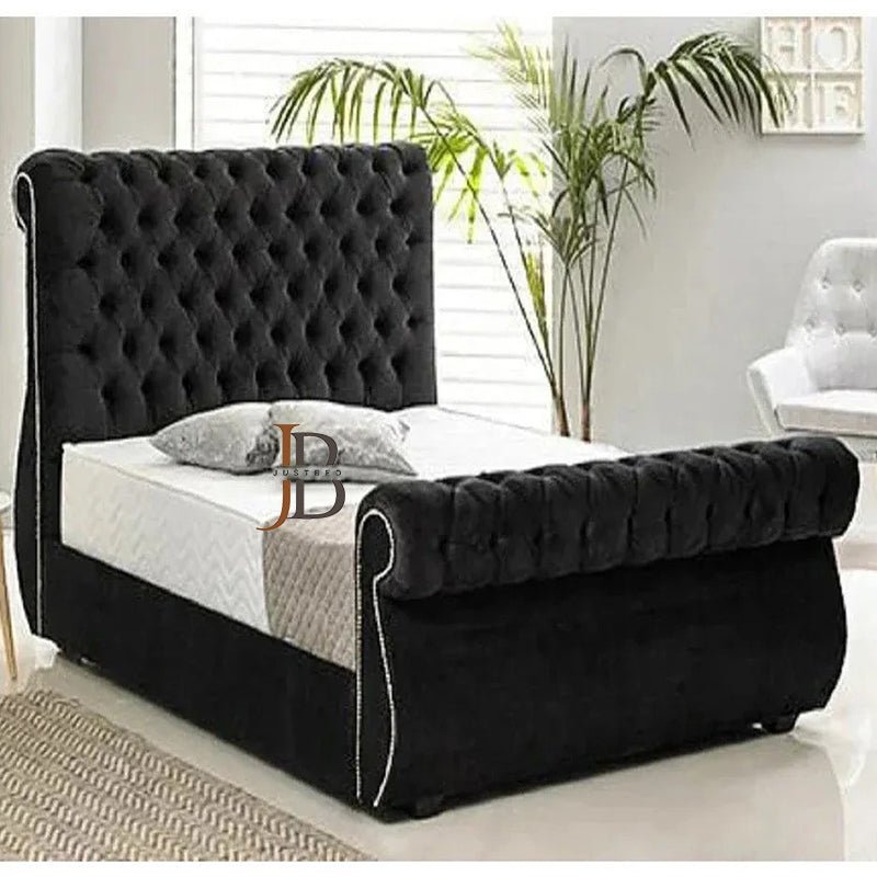 Nawomi Chesterfield Swan Bed Frame - JustBed