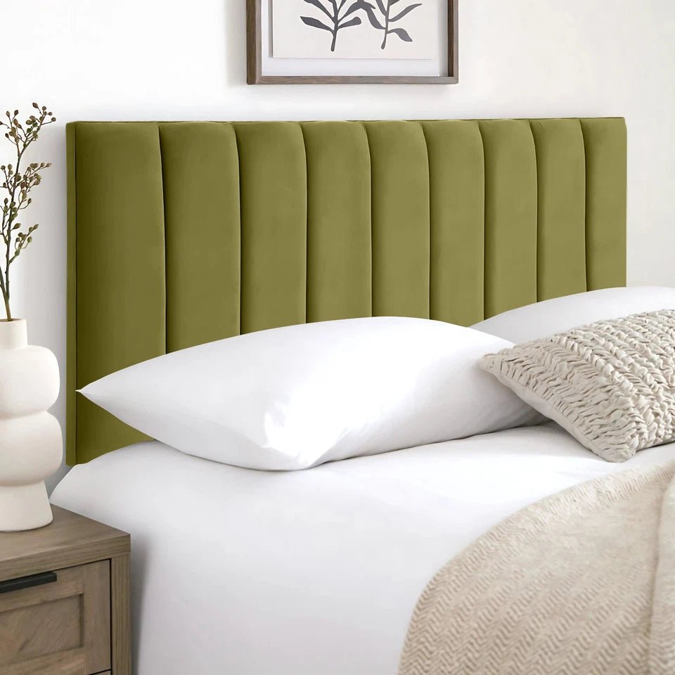 Nine Vertical Panel Headboard For Divan Bases - JustBed
