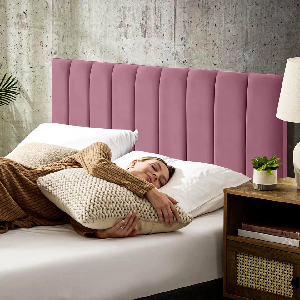 Nine Vertical Panel Headboard For Divan Bases - JustBed