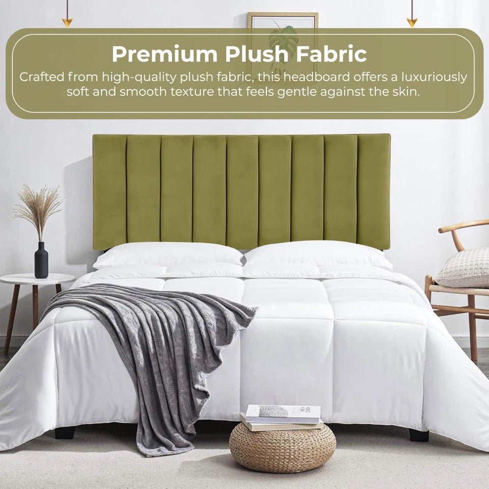 Nine Vertical Panel Headboard For Divan Bases - JustBed