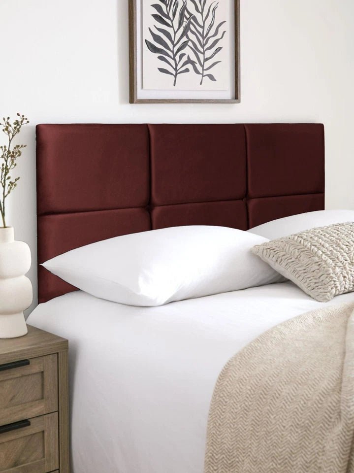 Olive Plush Velvet Headboard - JustBed