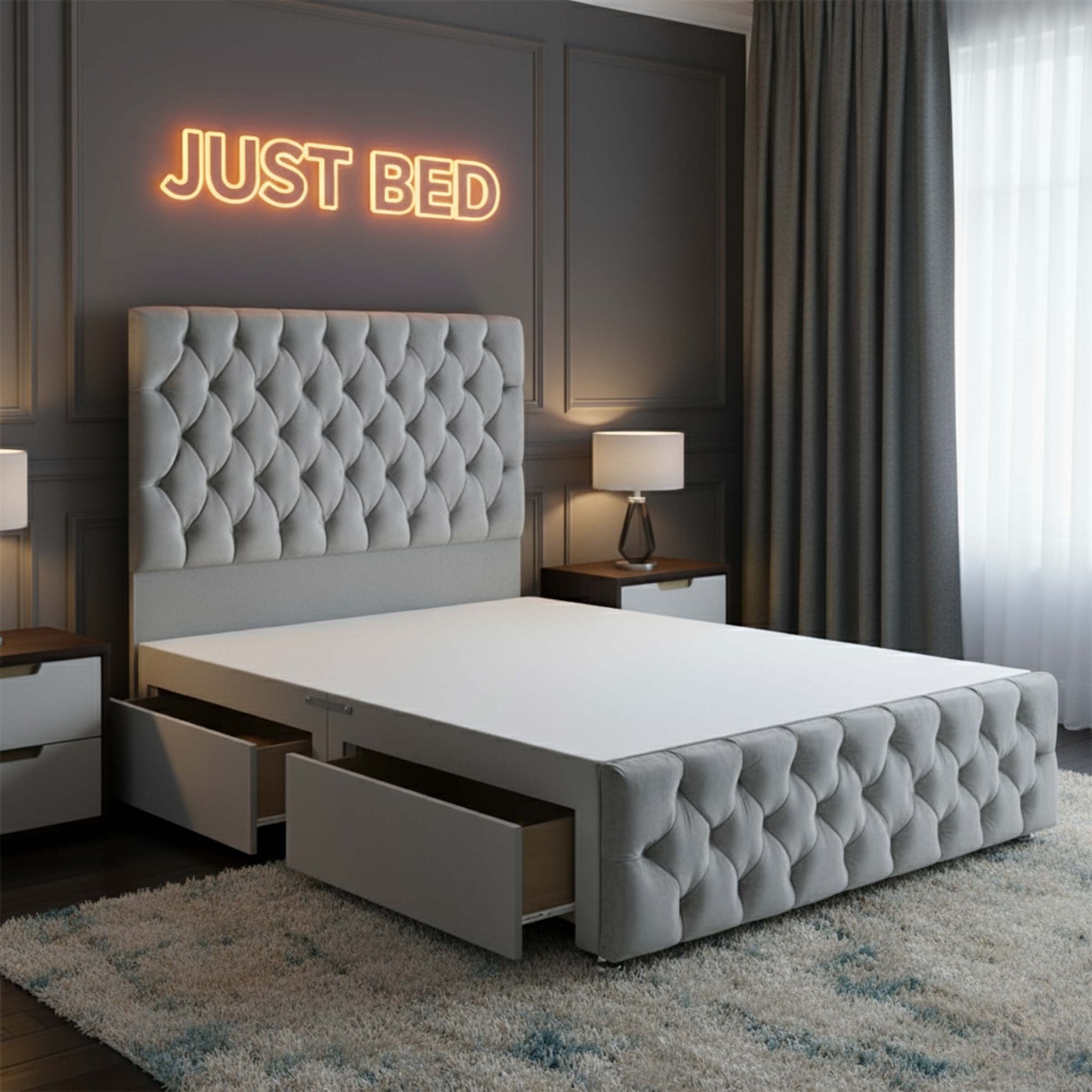 Oliver Chesterfield Divan Bed - JustBed