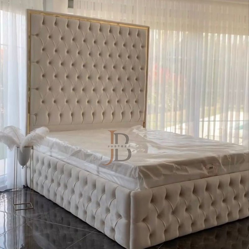 Palacio Chesterfield Bed With High Sides rails - JustBed