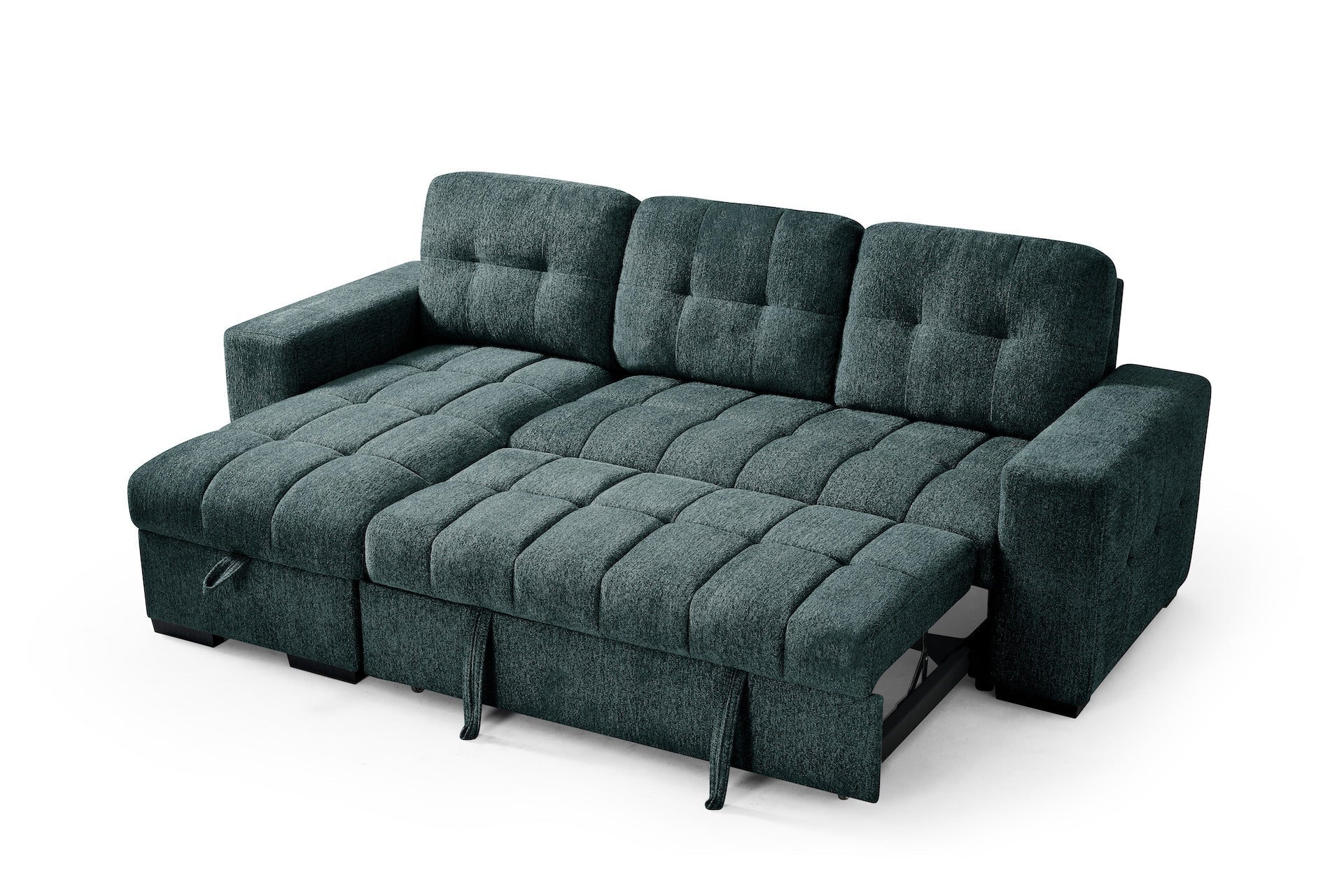 Palermo Universal Corner Sofabed In Teal - JustBed