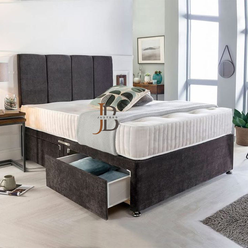 Four Panel Reinforced Divan Bed Set