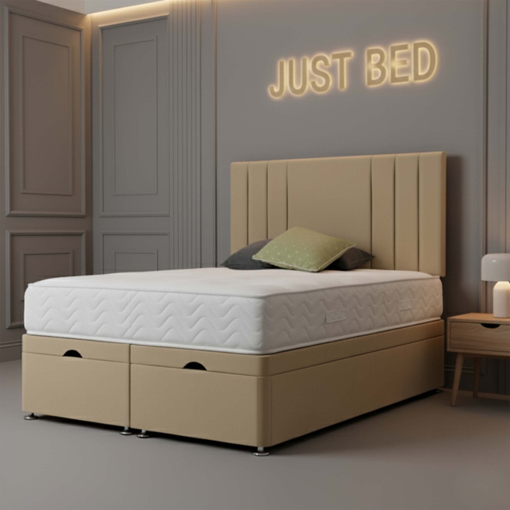 Rio Divan Ottoman Bed in Plush Velvet - JustBed
