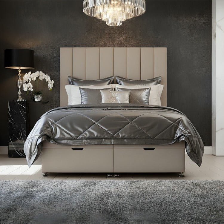 Salvatore Paneled Divan Ottoman Bed Frame - JustBed