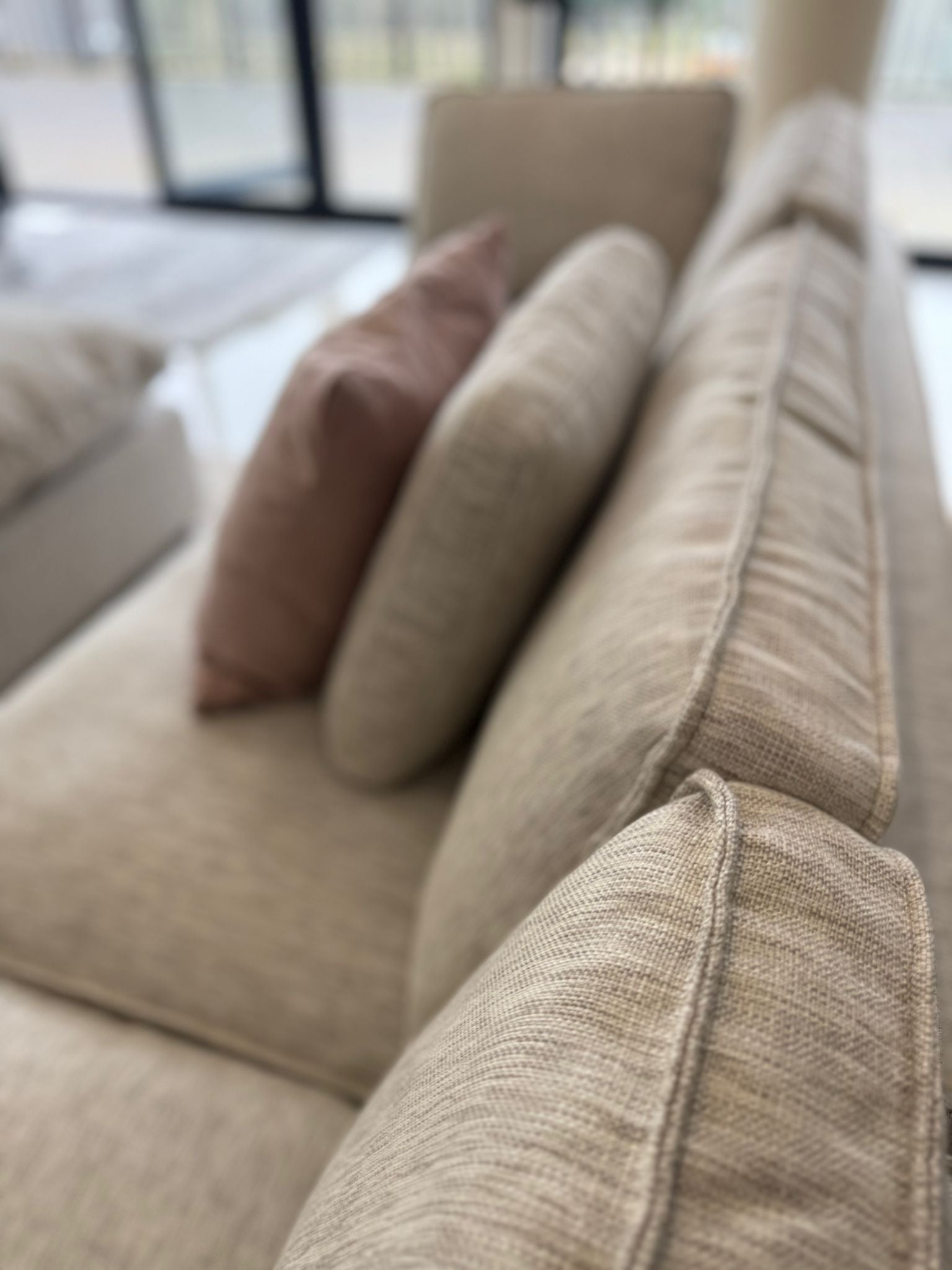 Santorini Large Corner Sofa with Footstool In Grey