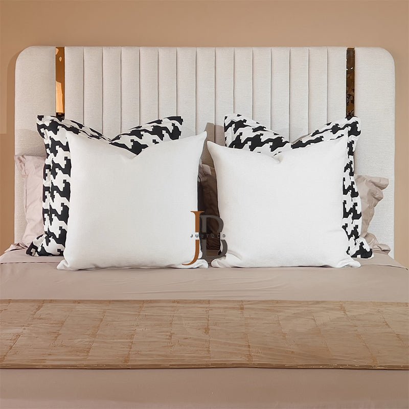 Savoy Luxury Linestyle Gold Stripe Bed Frame - JustBed