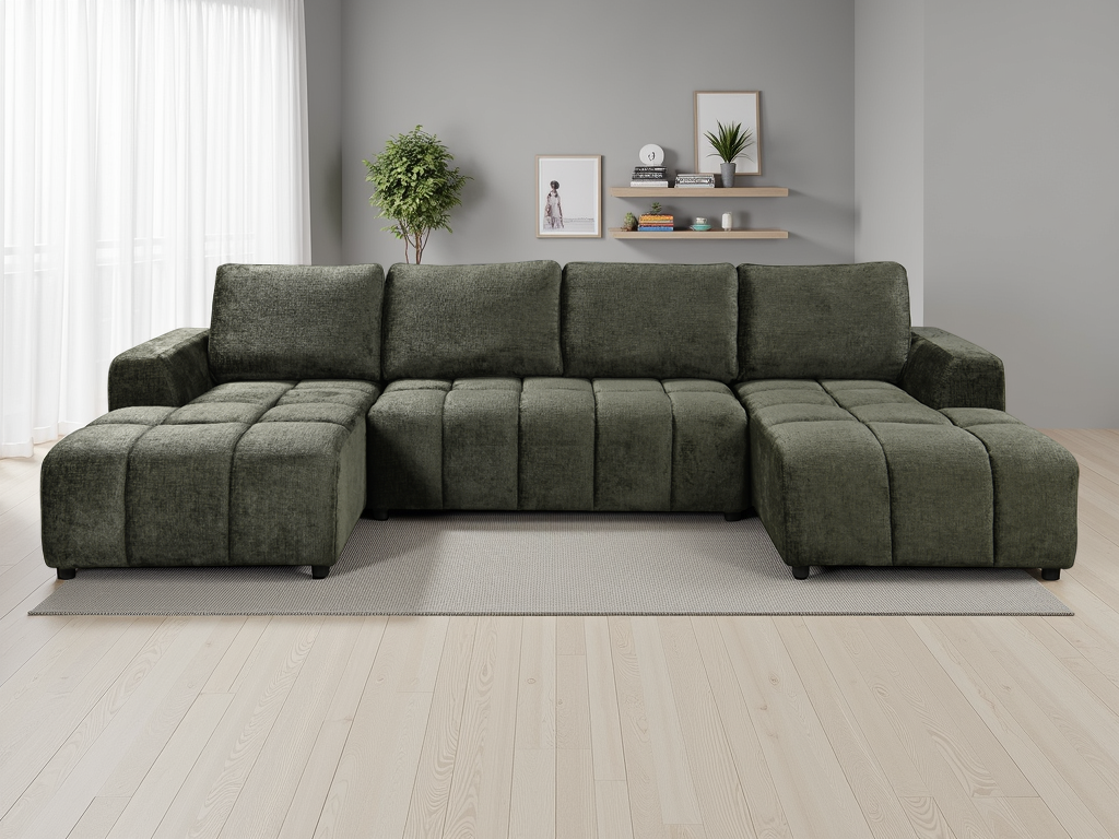 Luxury Shanghai U Shape Sofabed in Green