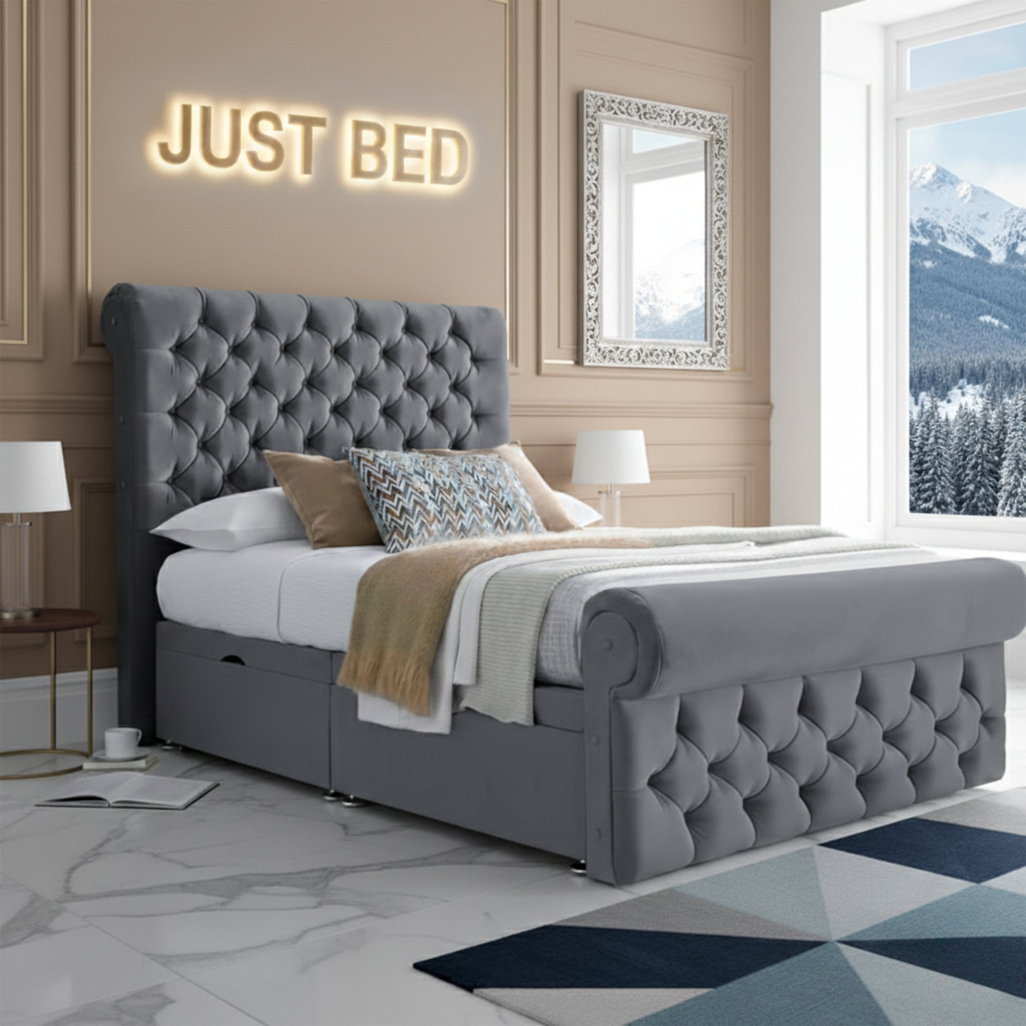 Shoreditch Divan Ottoman Bed FrameStore - JustBed