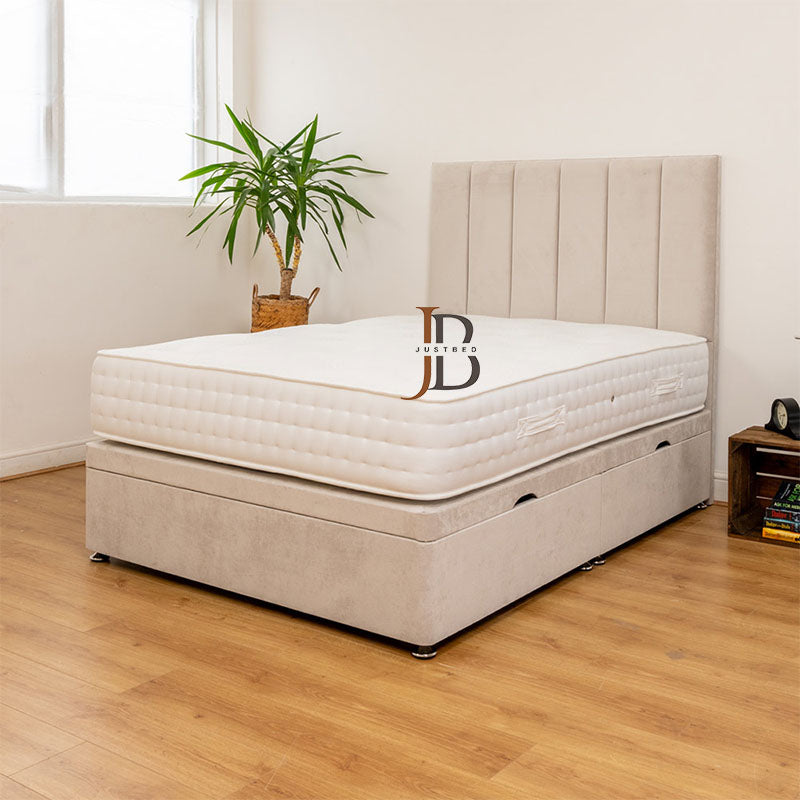 Cadebrook Six Vertical Panel Divan Ottoman Bed Frame