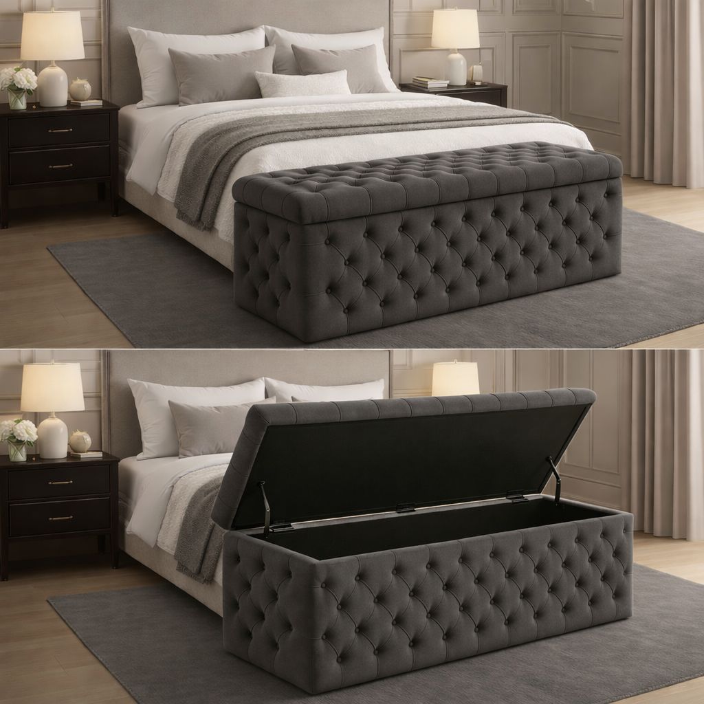 Snooze Ottoman Storage Box - JustBed