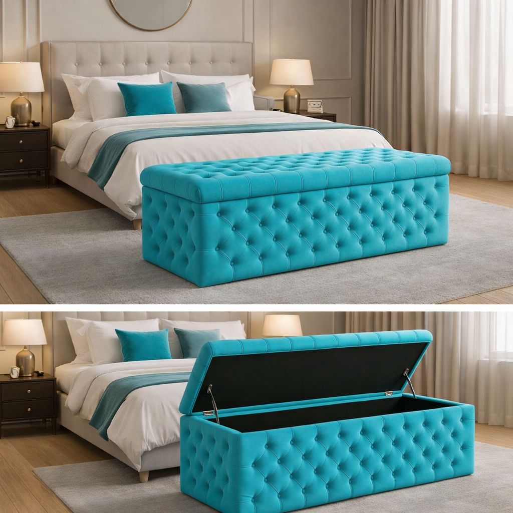 Snooze Ottoman Storage Box - JustBed