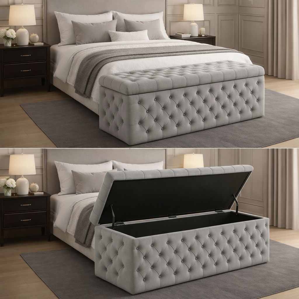 Snooze Ottoman Storage Box - JustBed