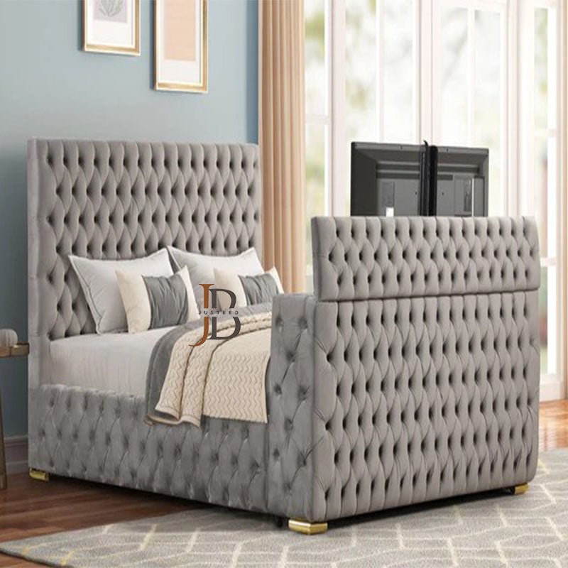 Sonno TV Bed Frame in Chesterfield Style - JustBed