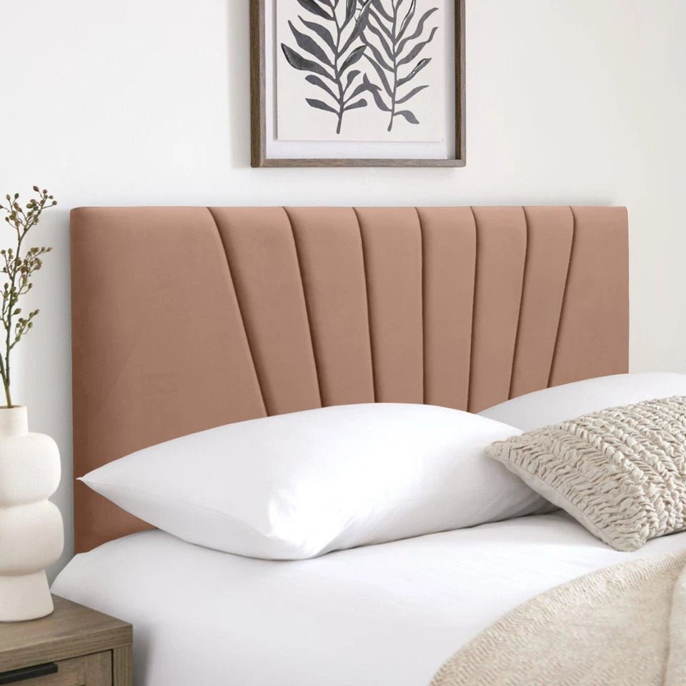 Sunrise Plush Velvet Headboard - JustBed