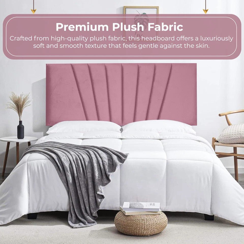 Sunrise Plush Velvet Headboard - JustBed