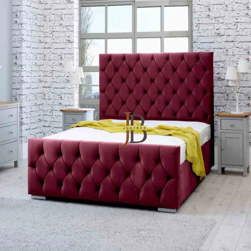 Tilly Chesterfield Upholstered Bed Frame - JustBed