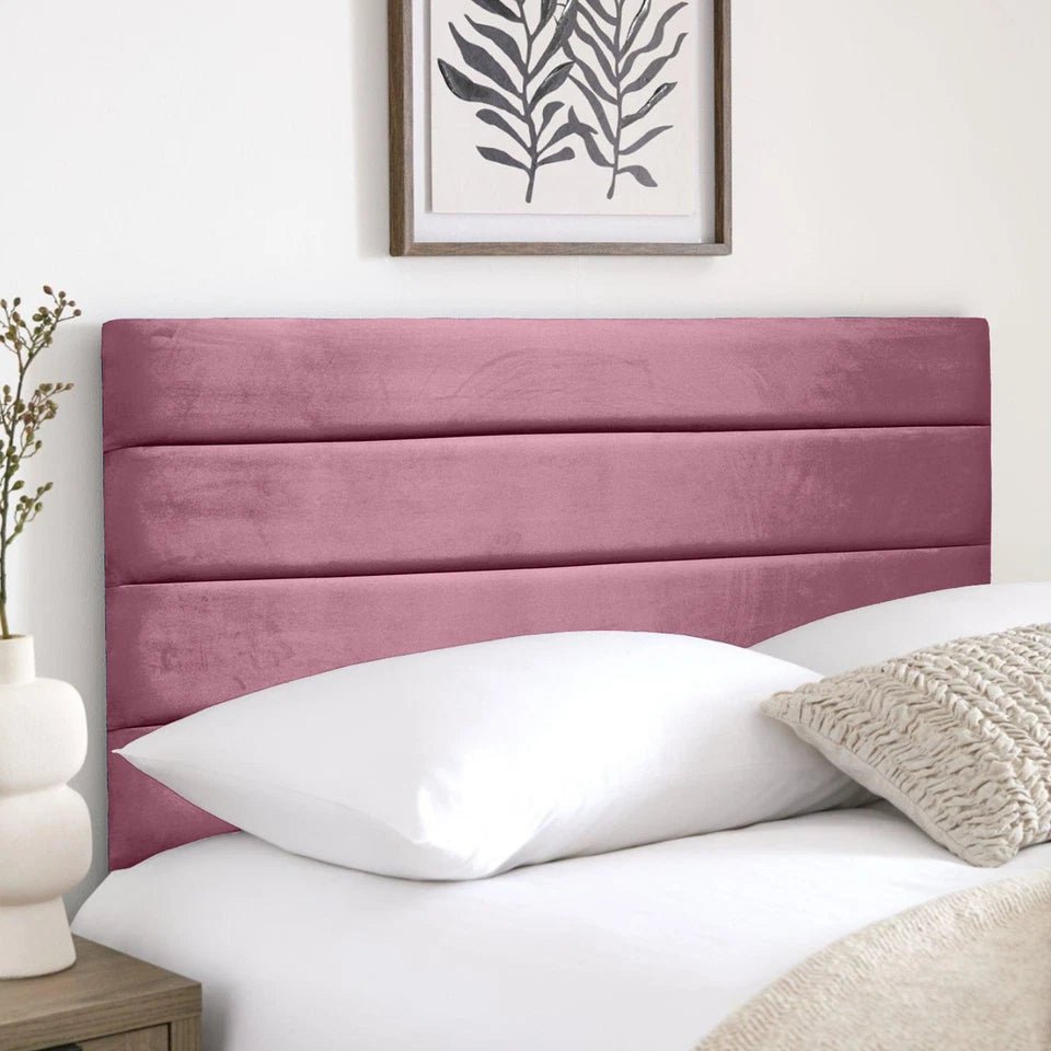 Venice Plush Velvet Headboard For Divan Beds - JustBed