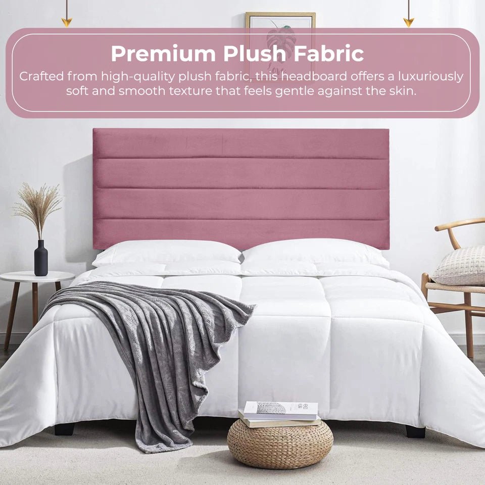 Venice Plush Velvet Headboard For Divan Beds - JustBed