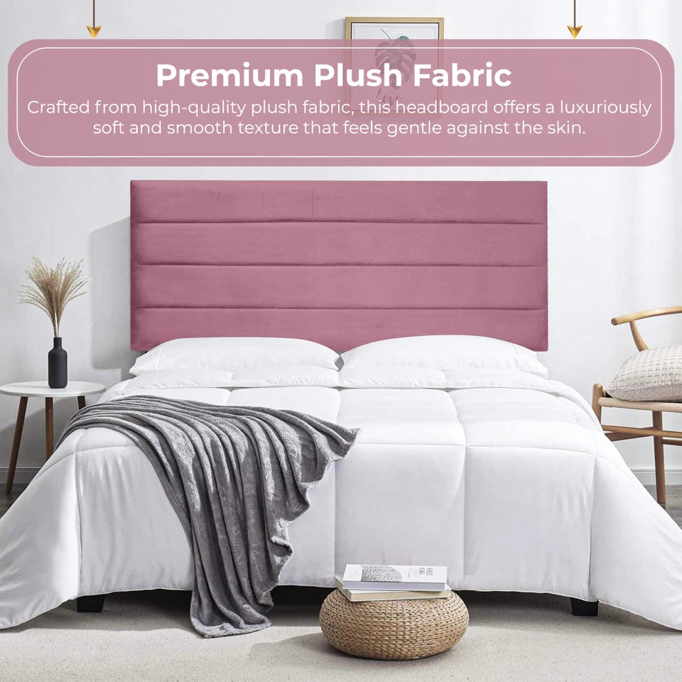 Venice Plush Velvet Headboard For Divan Beds