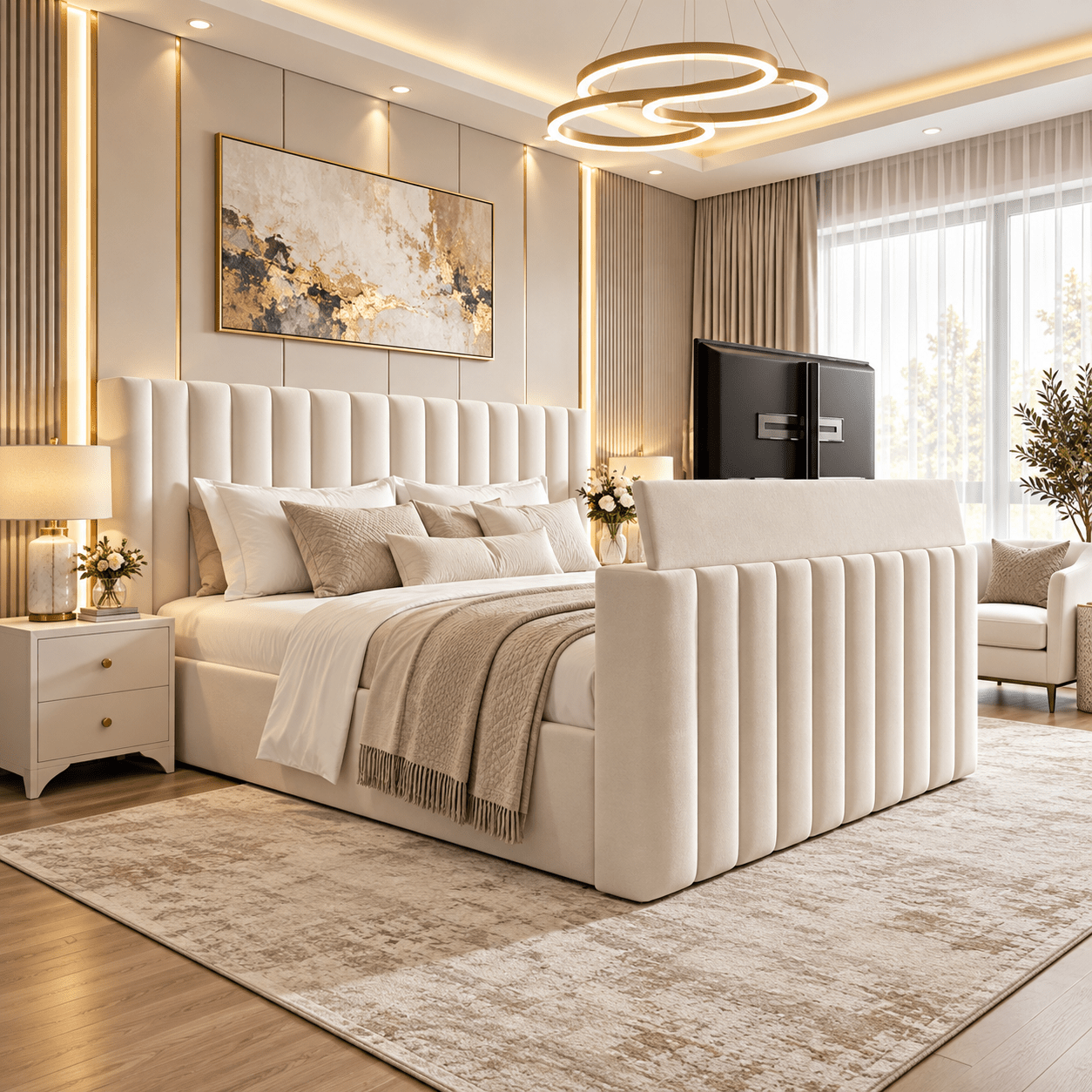 Veylora Luxury TV Bed Frame - JustBed