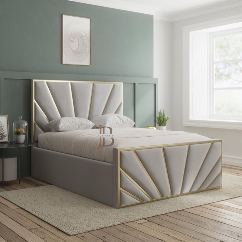 Zebra Striped Luxury Bed Frame - JustBed