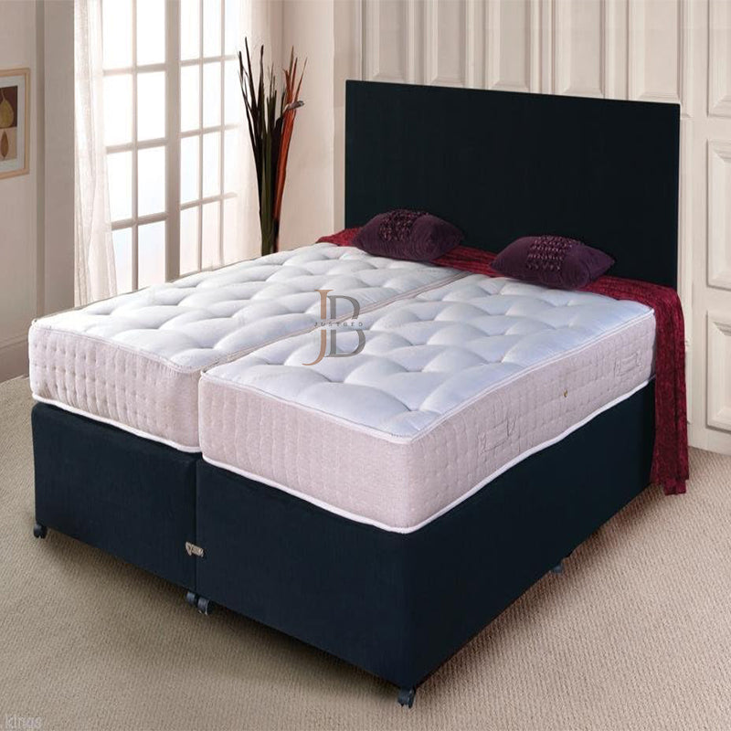 Amelia Zip & Link Divan Ottoman Bed Set
